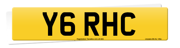 Registration number Y6 RHC